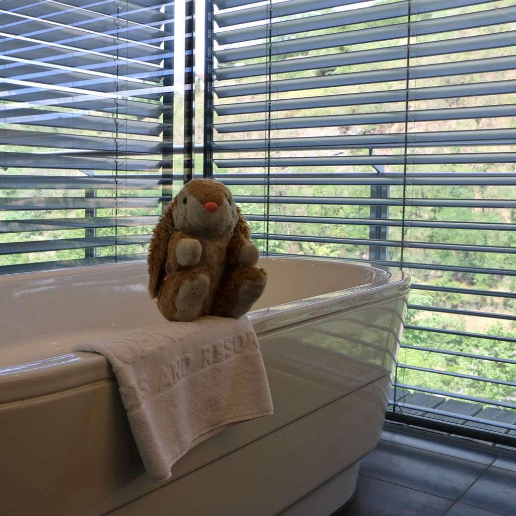 Lovely bath tub Image of Bunny at hotel Steigenberger