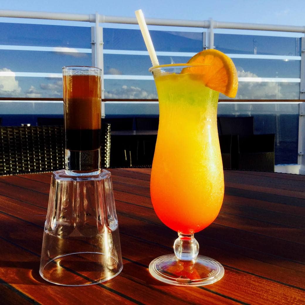 Yellow cocktail Image of a drink