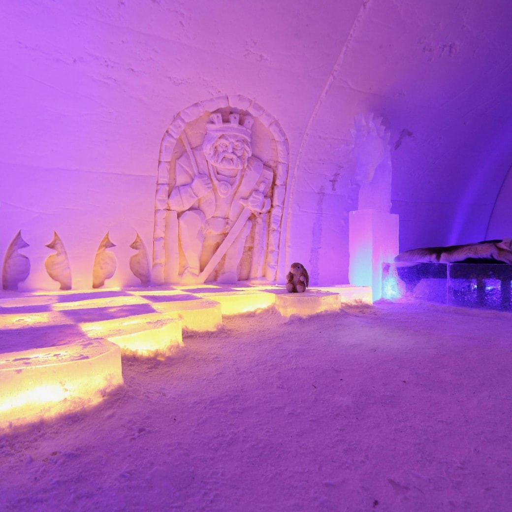 Pink suite Image of snow hotel