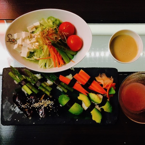 Japanese food at Sandals Image of food at Sandals