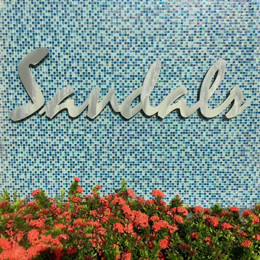 Sandals sign Image of Sandals