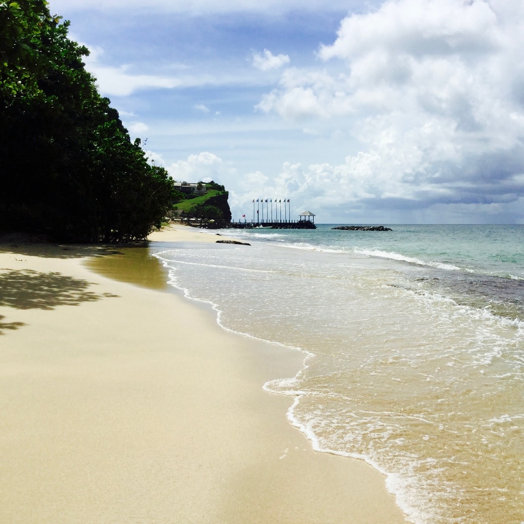 Sandals beach Image of Bunny's wedding location