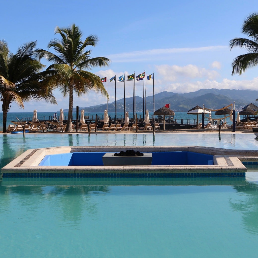 Sandals pool Image of the Sandals pool