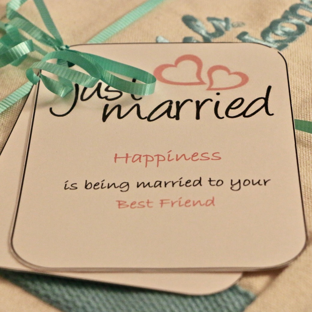 Just Married Image of a Just Married sign