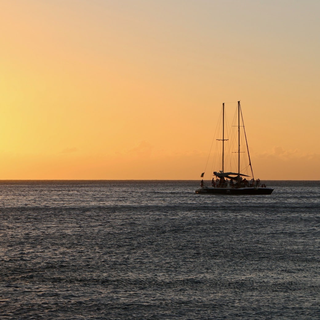 Sailboat Image of a sailboat at sunset