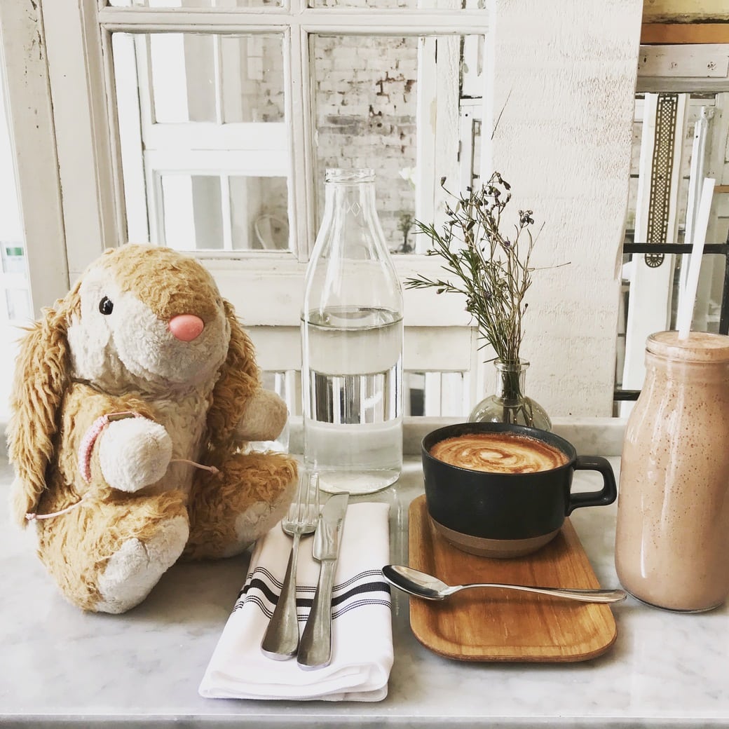 Bunny at brunch Image of Bunny at brunch