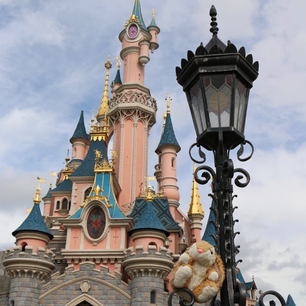 Bunny at the Sleeping Beauty Castle Image of Sleeping Beauty Castle