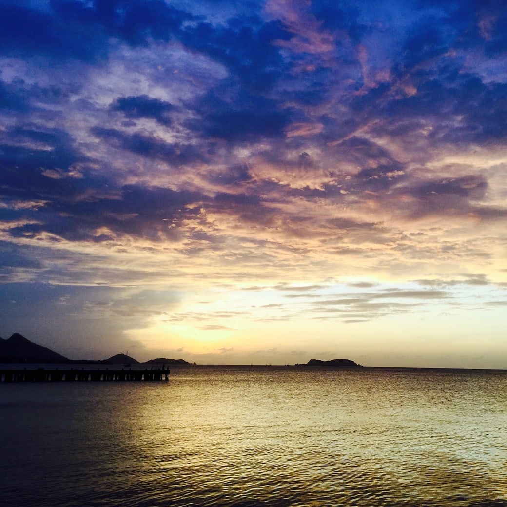 Sunset in Carriacou Image of sunset in Carriacou