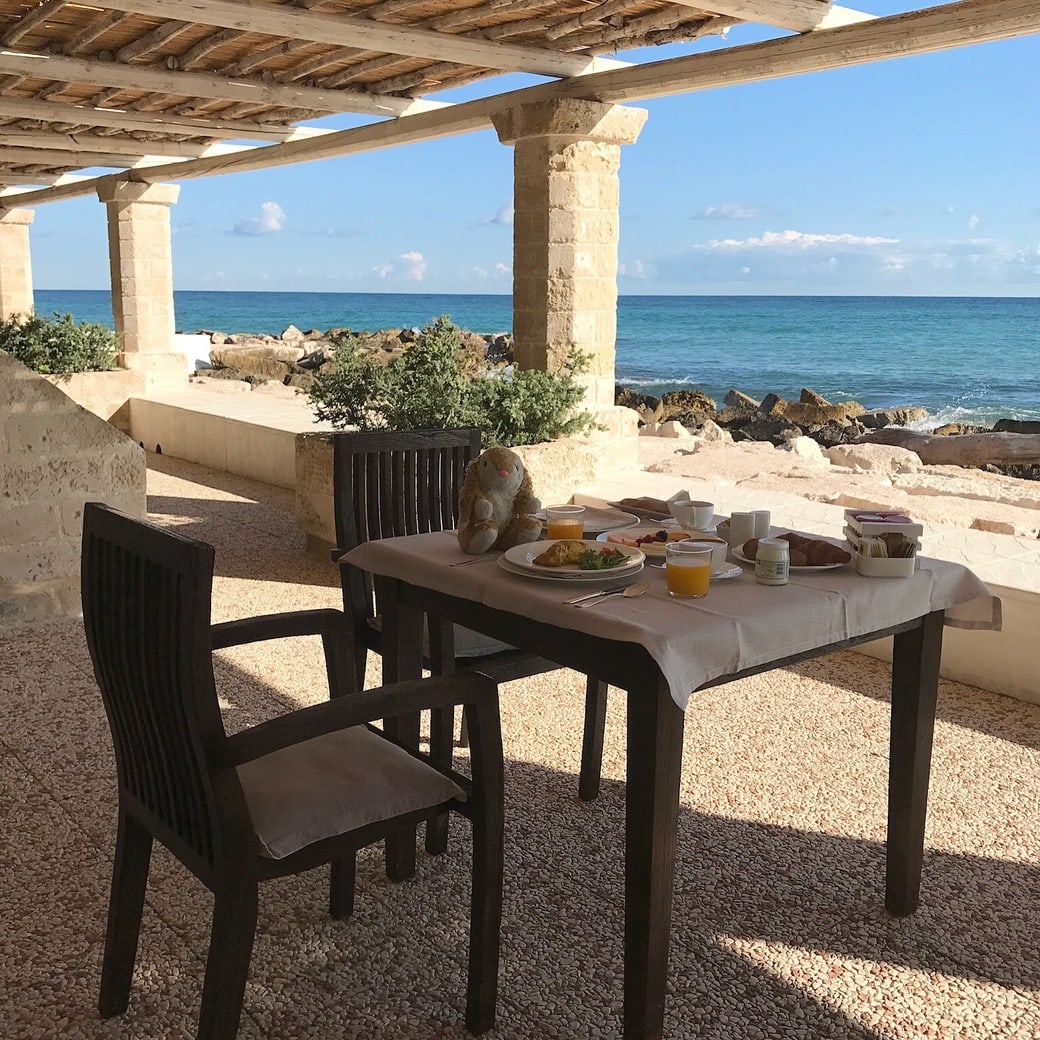 Breakfast on the patio Image of La Peschiera breakfast