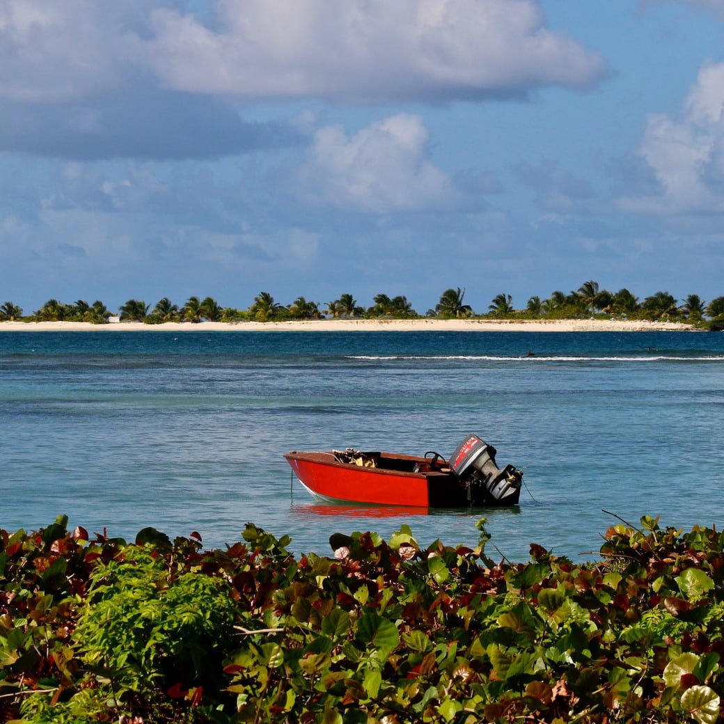 View from Paradise Beach Image of Sandy Island from Carriacou