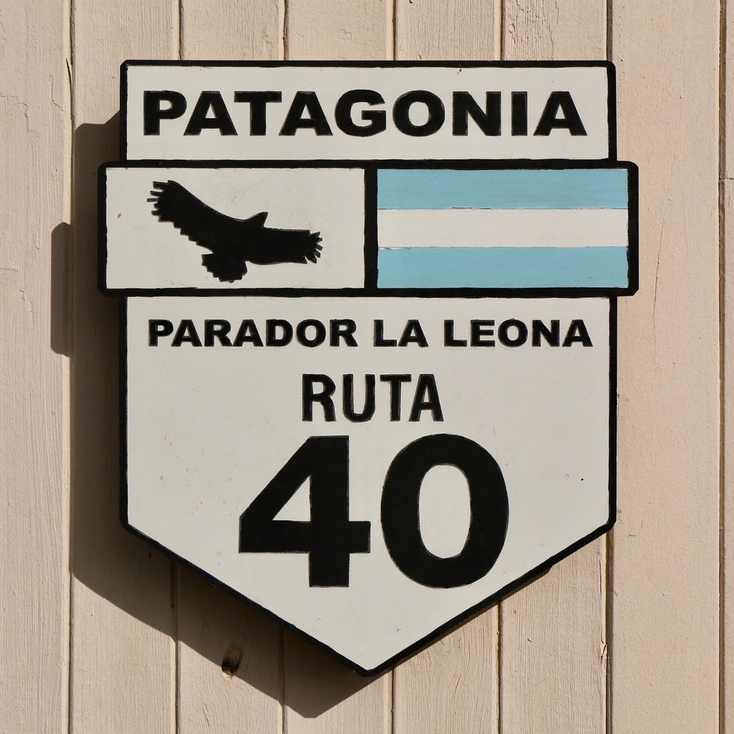 Ruta 40 Image of Ruta 40 sign