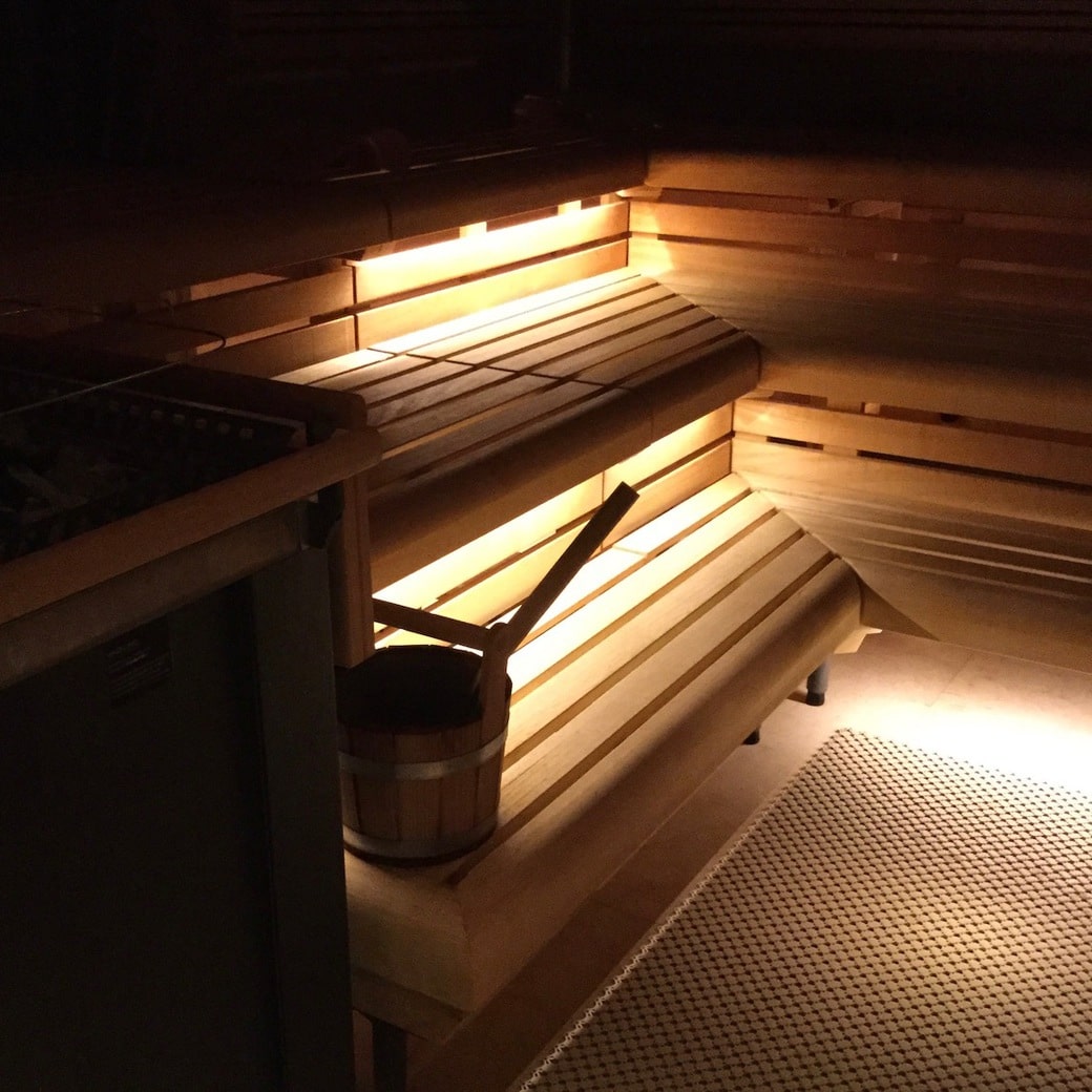 Inside the sauna Image of sauna