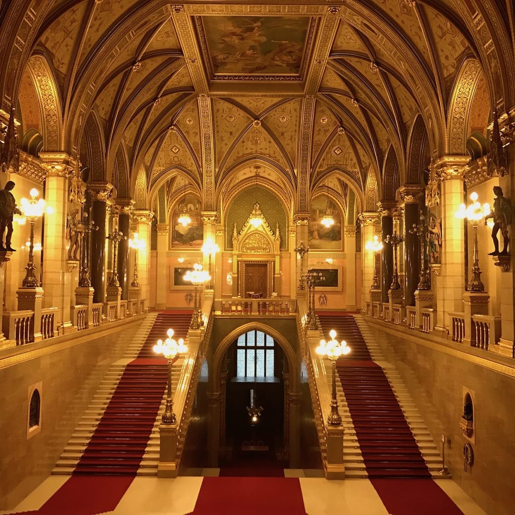 Parliament staircase Image of Parliament staircase