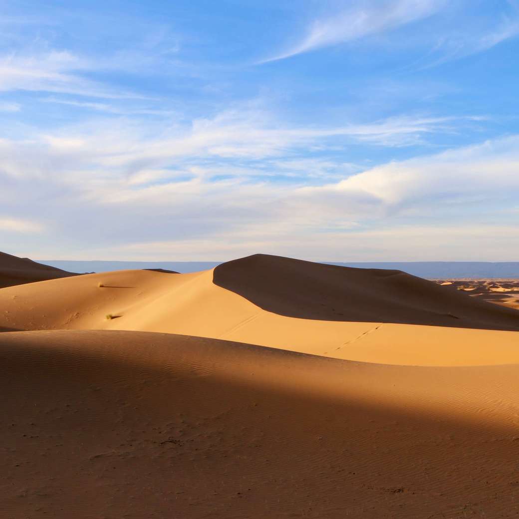 Saharan dunes Image of sand dunes