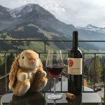Bunny the wine lover