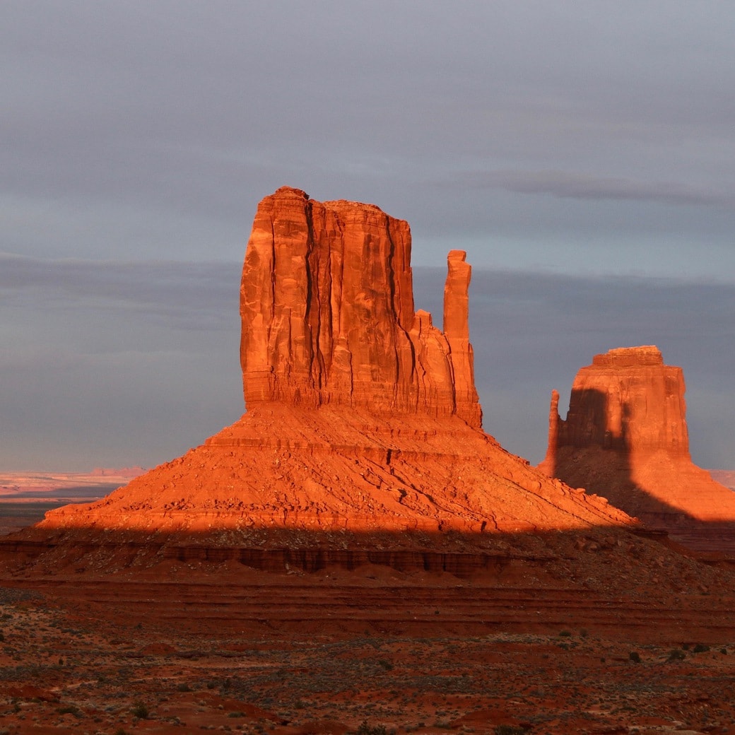 West Mitten Sunset view of West Mitten Butte