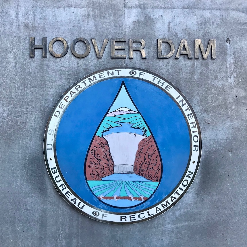 Hoover Dam sign Hoover Dam