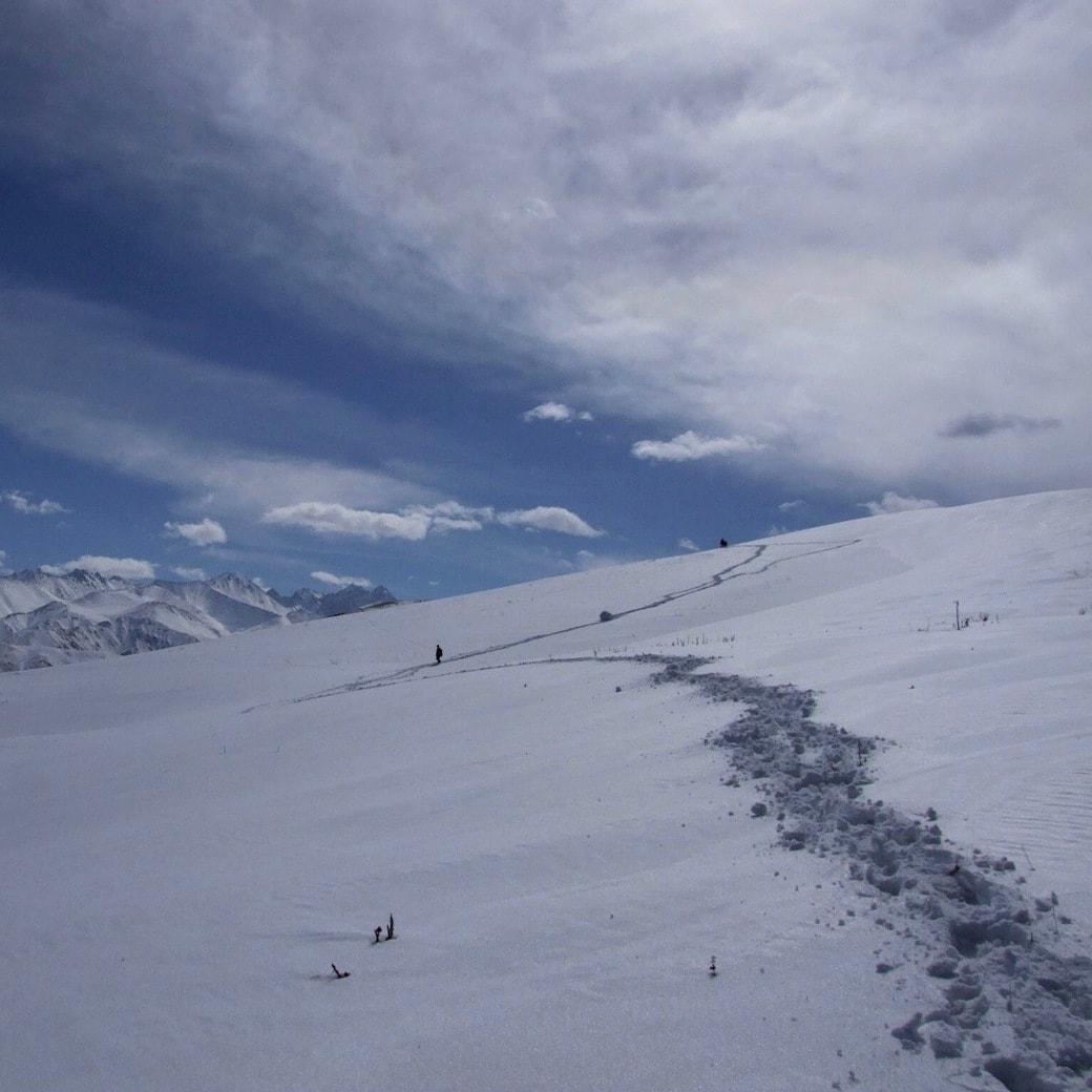 Kyrgyz mountains Kyrgyzstan in winter time