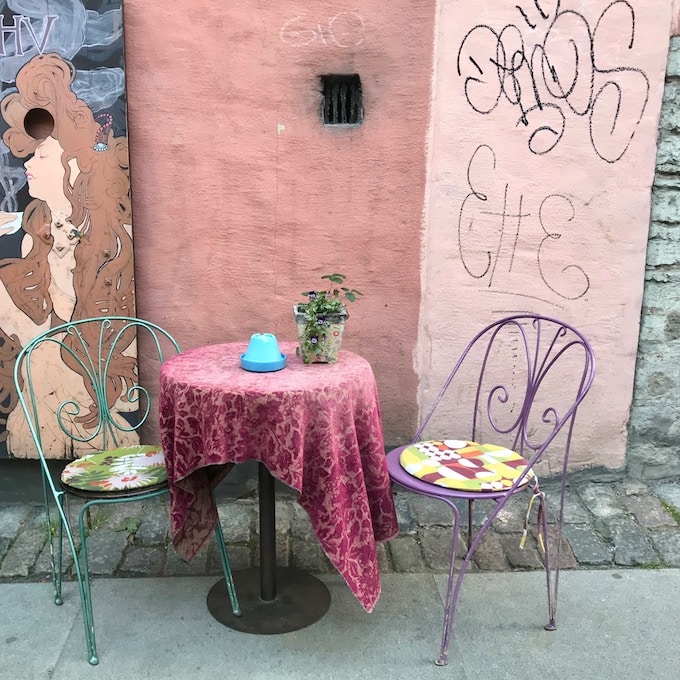 Old town cafe Rustic charm in Tallinn old town