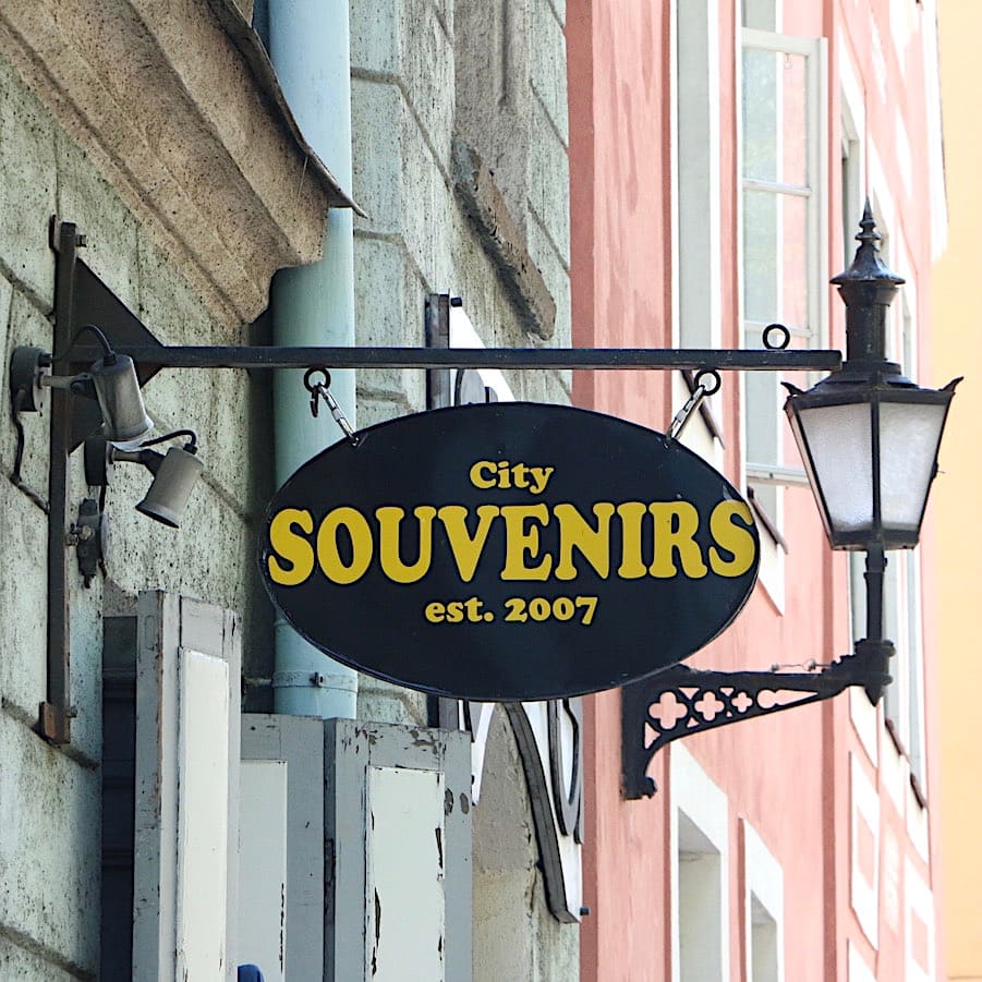 Souvenir shop Old town Tallinn