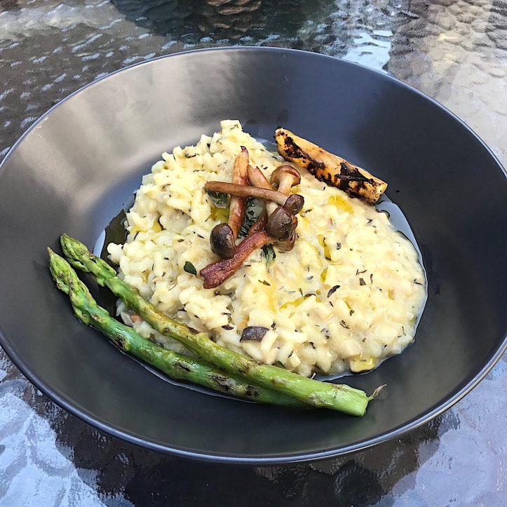 Vegan risotto Risotto at Plant Vegan Restoran