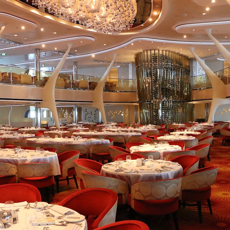 Grand Cuvee Dining Room Main dining room on Celebrity Silhouette