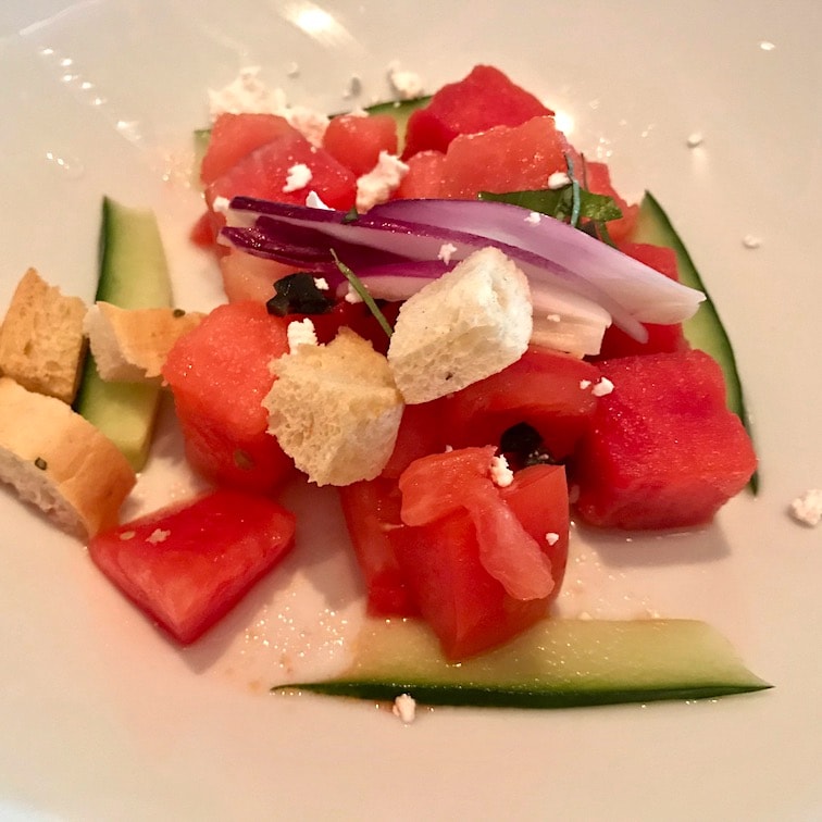 Melon salad Mr. Bunny's choice