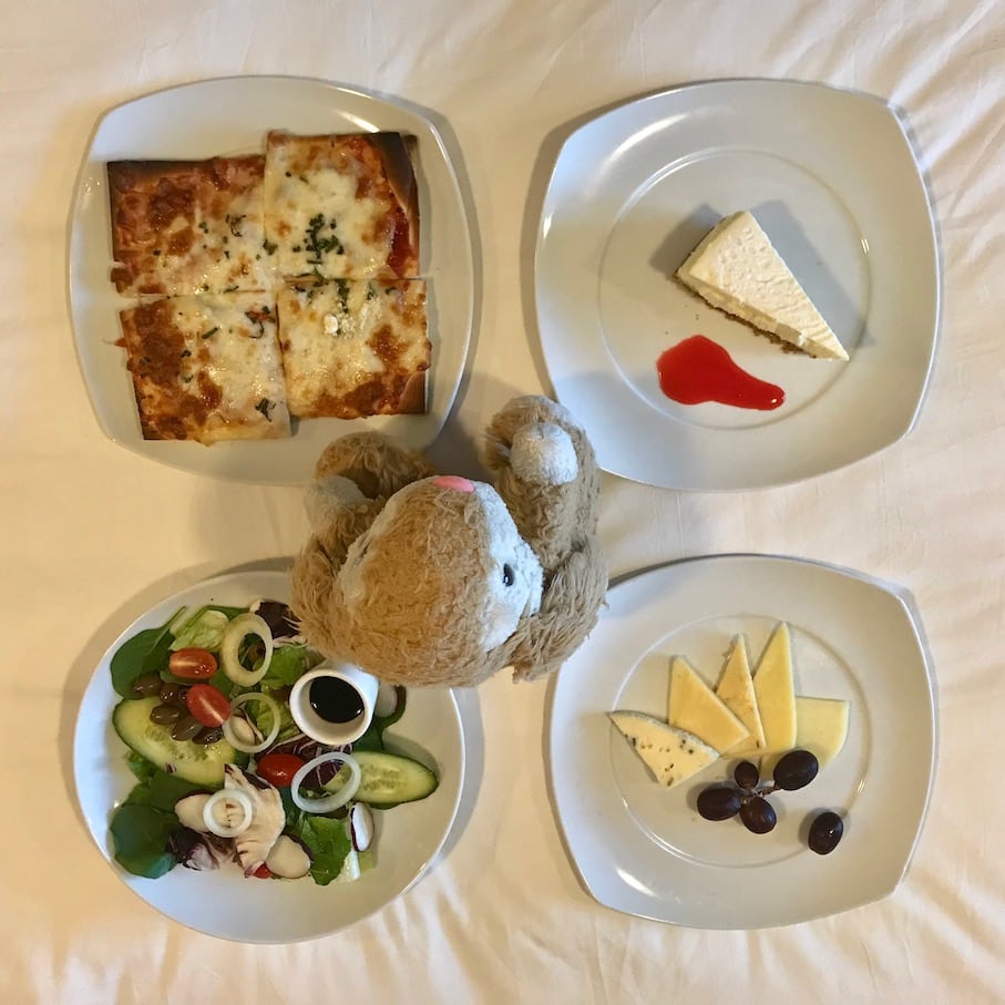 Room service Room service was a life saver