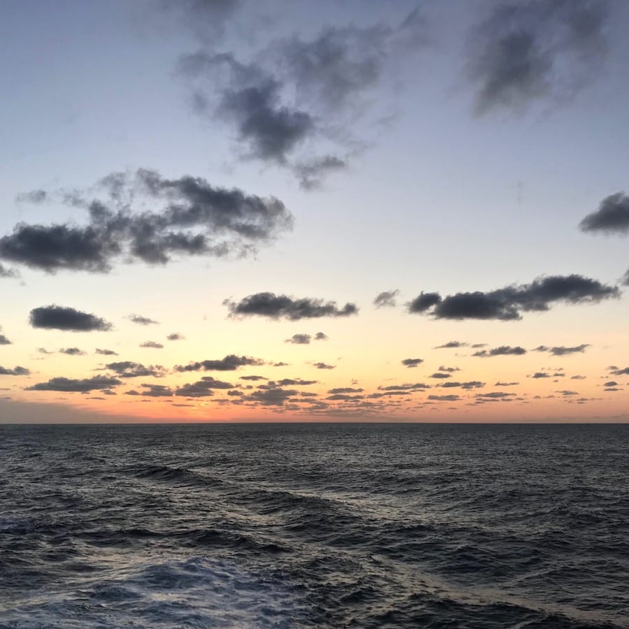 Sunset at sea Sunset on the Atlantic