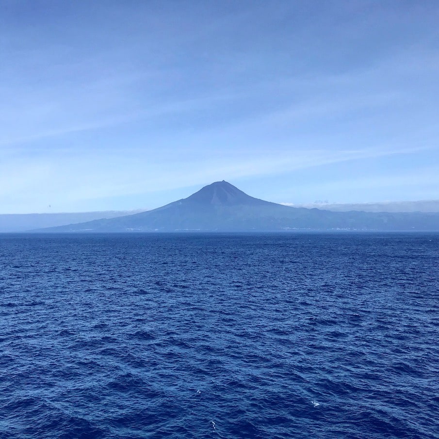 The Azores The Azores as spotted from the ship