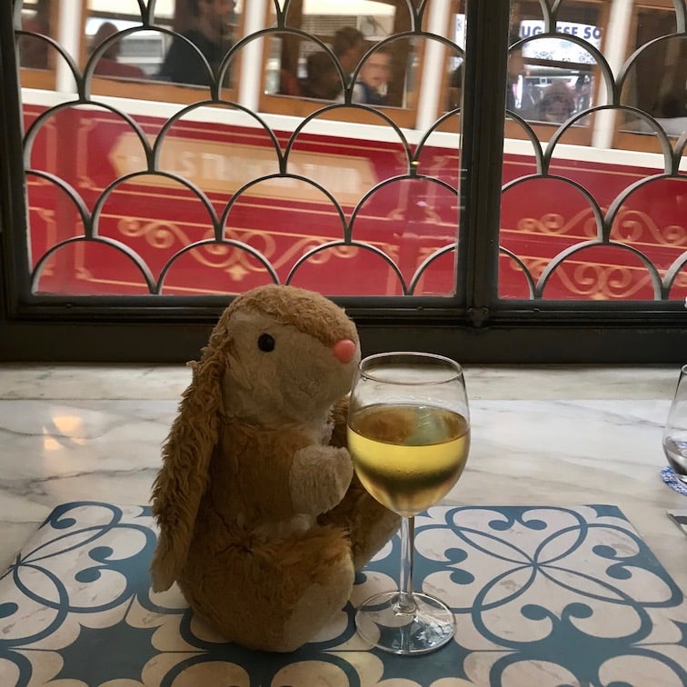 Wine bar Bunny's favourite hobby: wine-tasting