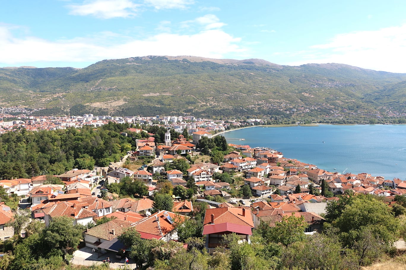 Ohrid town View of Ohrid old town from the castle