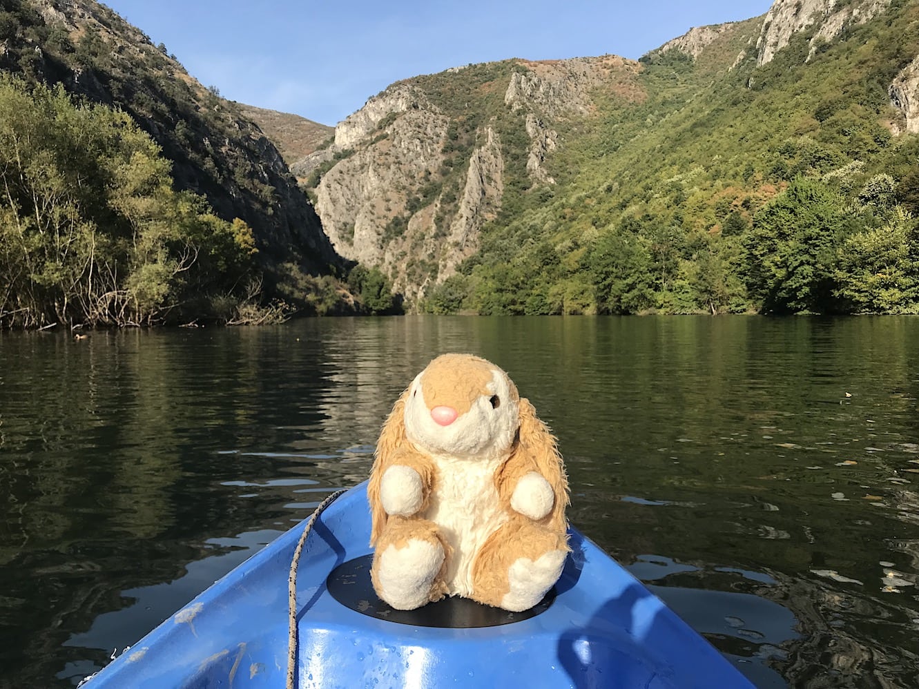 Kayaking on Matka Bunny's kayaking trip on Canyon Matka
