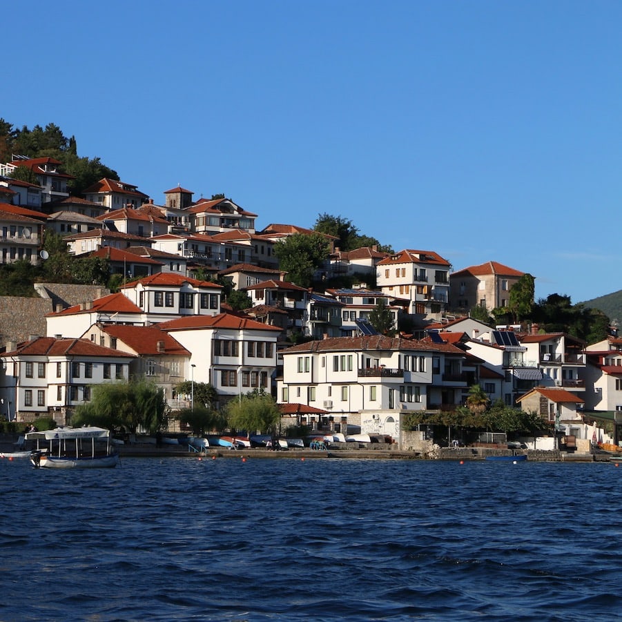 Ohrid lakeview Ohrid as seen from the boat