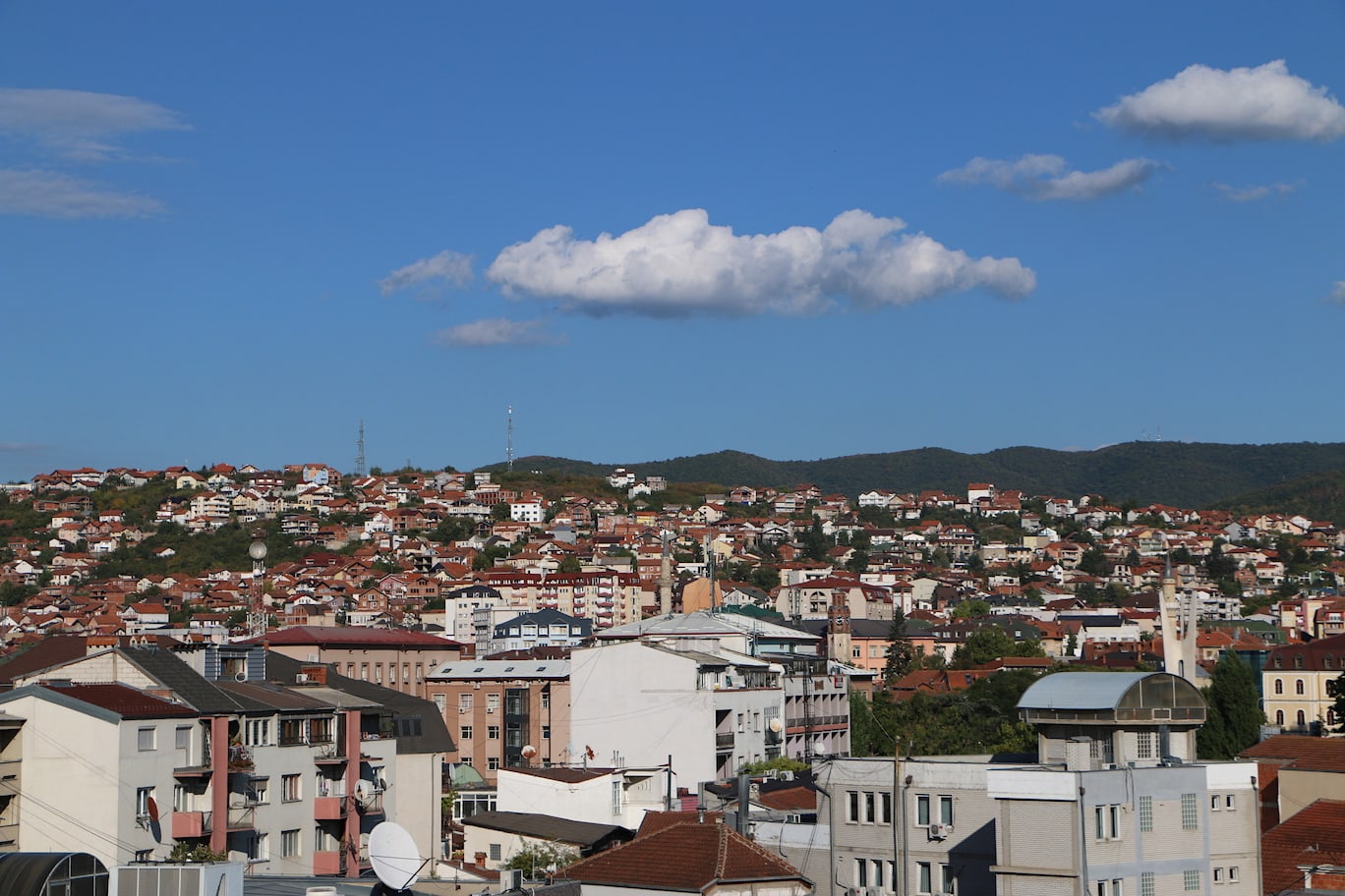 Pristina view The view from Bunny's Airbnb flat in city centre