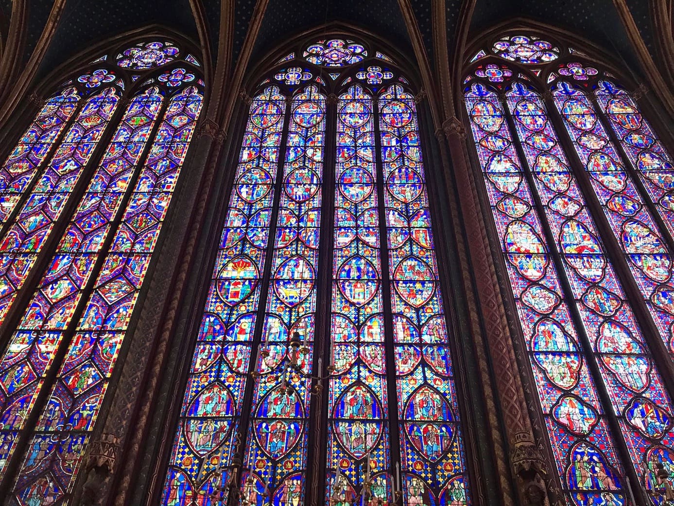 Sainte-Chapelle Gorgeous stained glass at Sainte-Chapelle