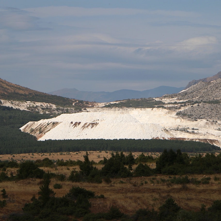 Salt mine Scenery outside Prilep