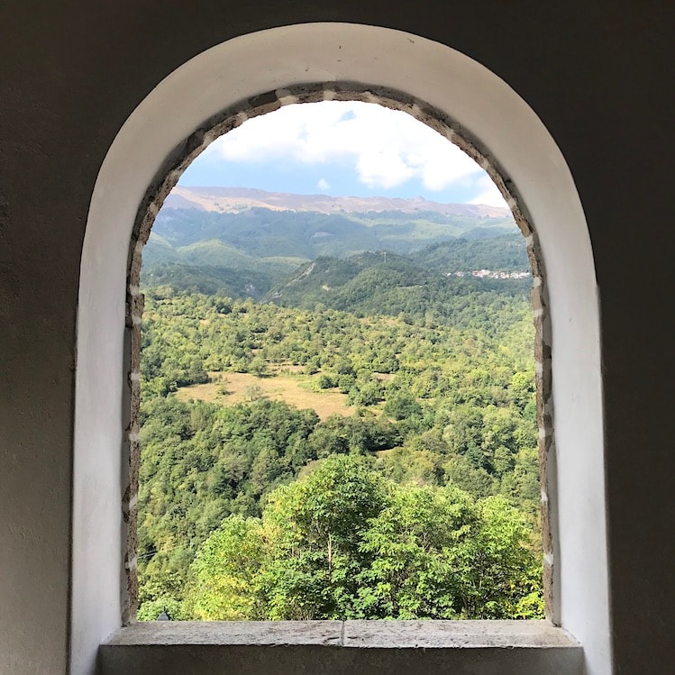 View from monastery Inside Bigorski Monastery St John the Baptist