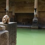 Bunny at Roman baths