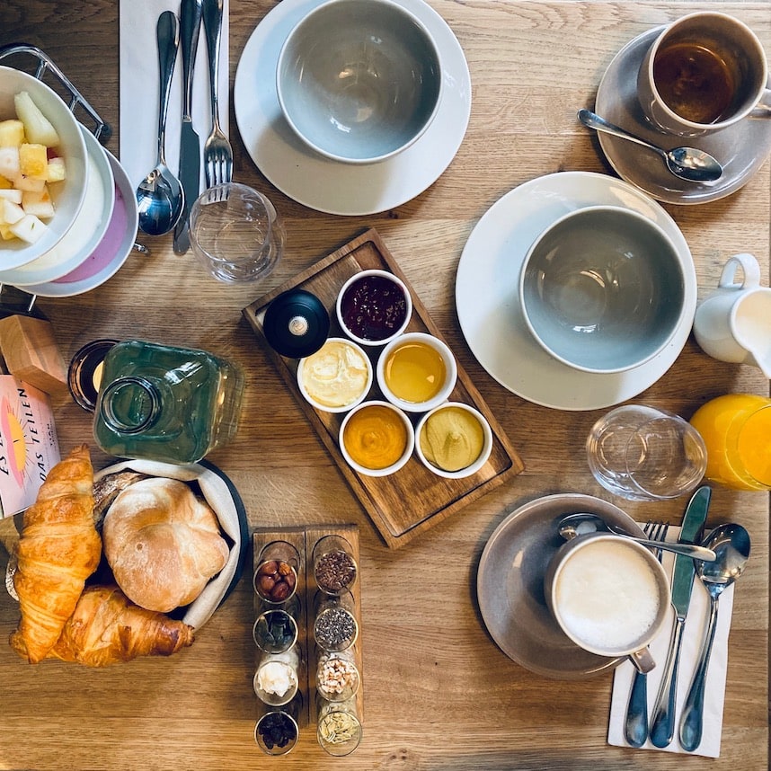 Sharing breakfast TIAN Bistro