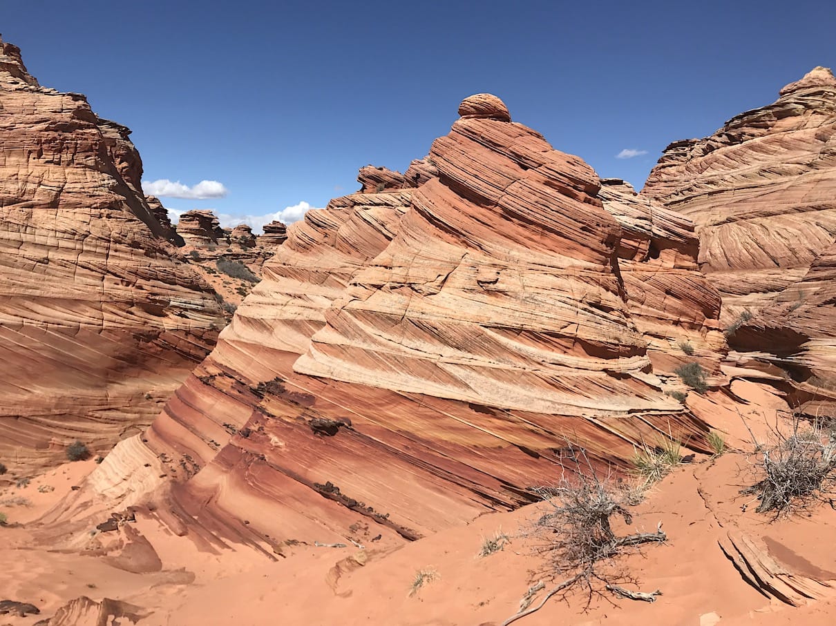 Moon-like landscape Otherworldly scenery