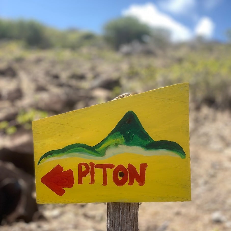 Sign post The hike is well-marked