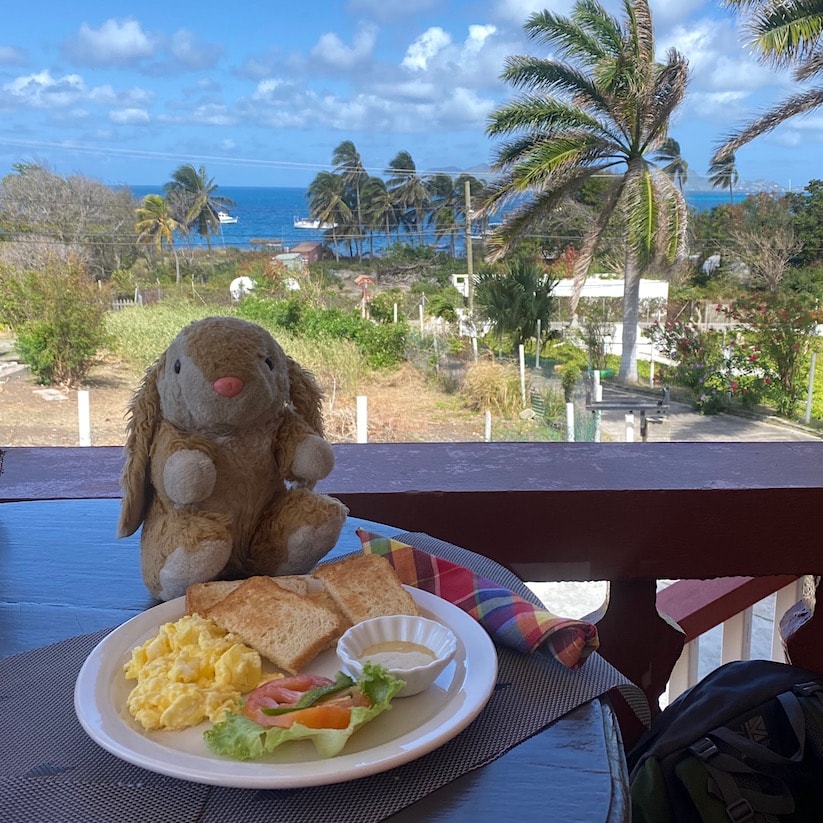Breakfast time At Melodie's guest house