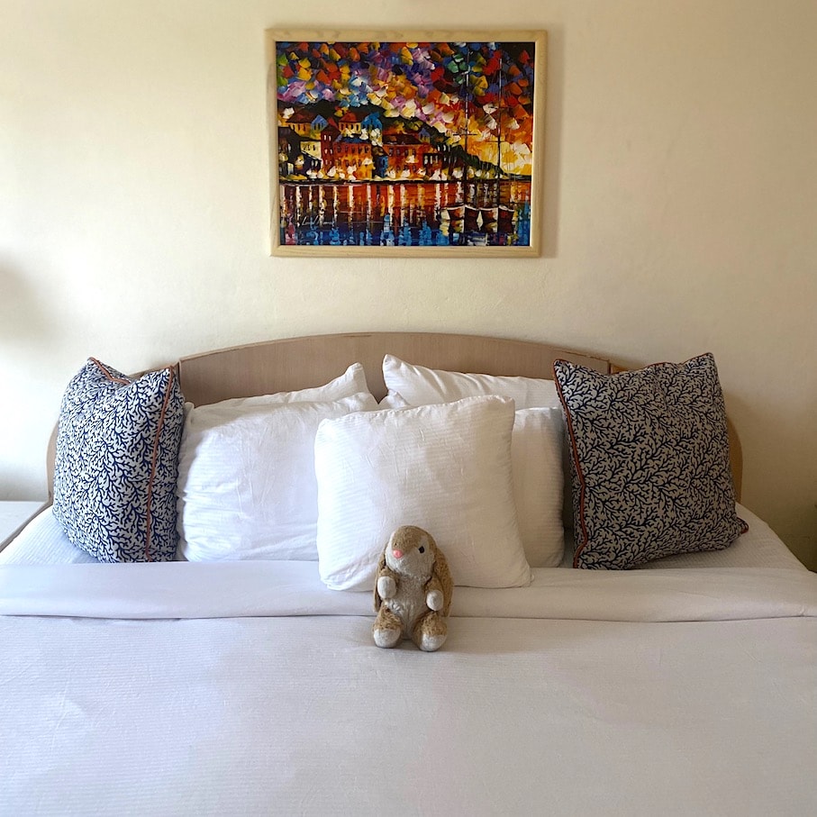 Bunny at Siesta Siesta hotel room