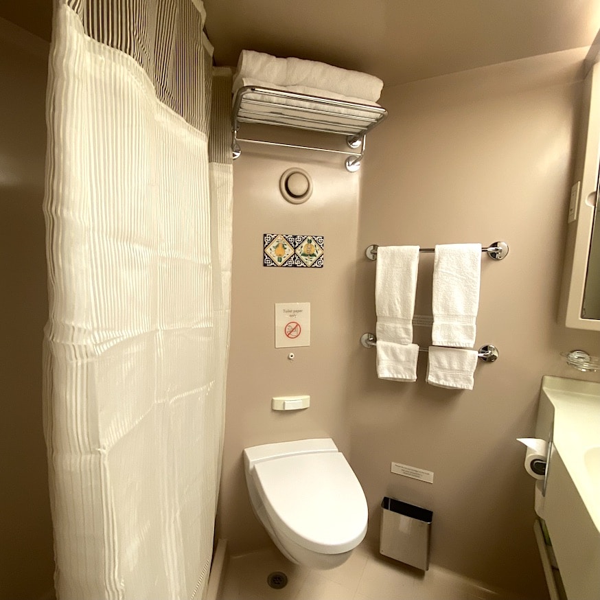 Bathroom Inside stateroom bathroom