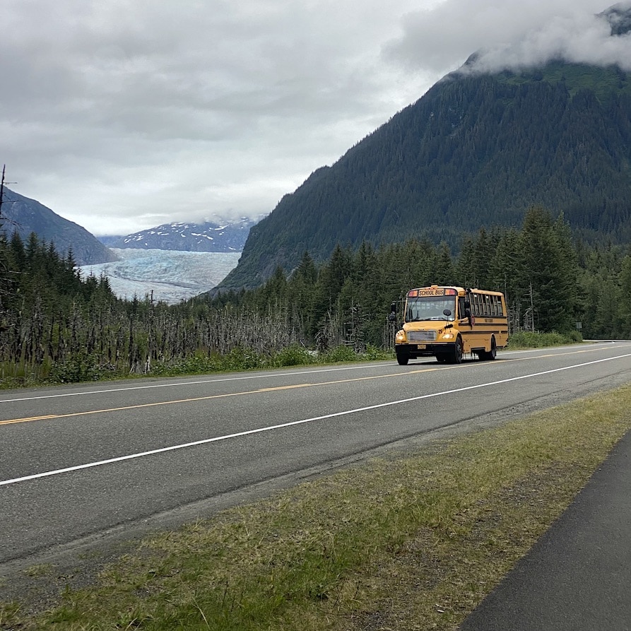 Glimpse of the glacier Mendenhall Glacier