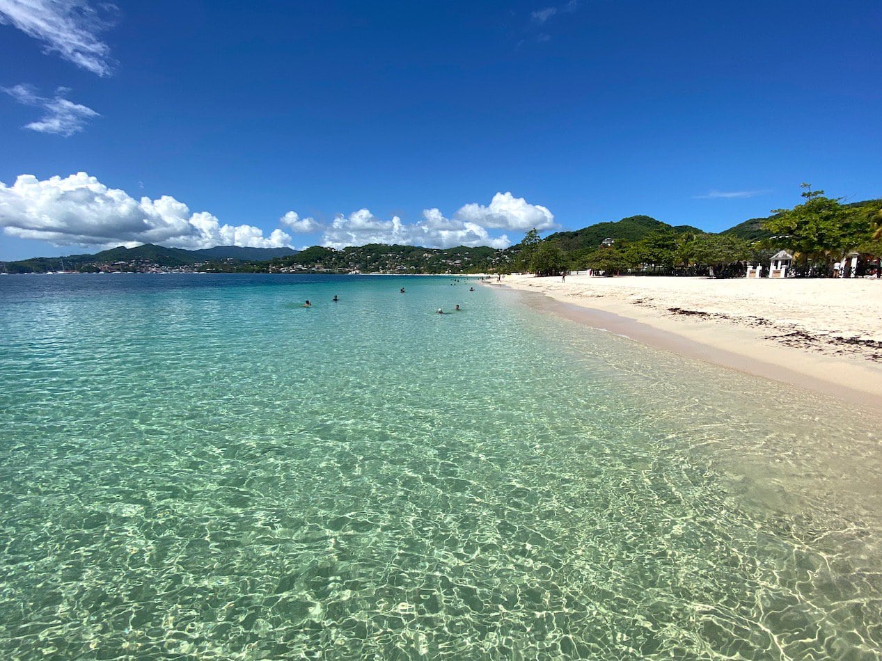 Grand Anse Beach Grenada's most famous beach