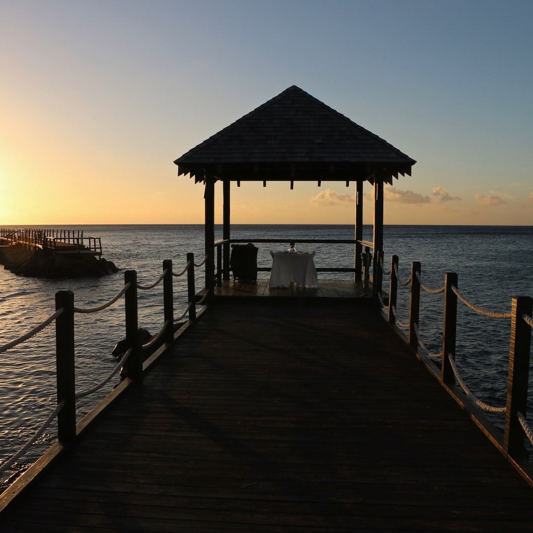 Sandals Grenada Romantic dinner