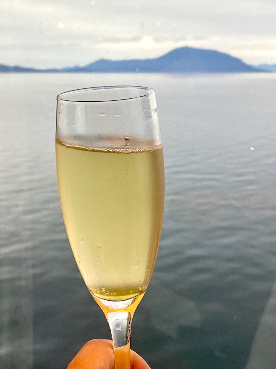 Sparkling start Prosecco at sea