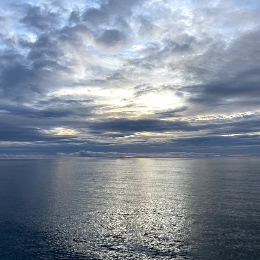 Second day sunset Sunset onboard